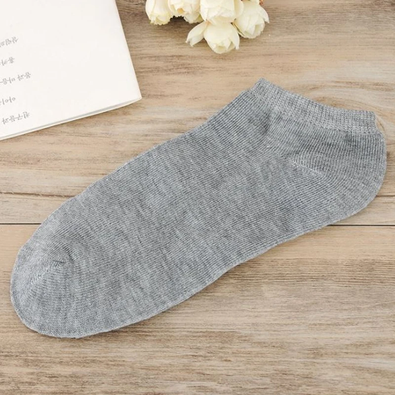 

3 Pairs Solid Color Mens Ankle Socks Boat Invisible Summer Breathable Casual New F3MD