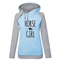 heartbeat of horse girl women printed harajuku spring hoodies women 2022 korean hooded sweatshirts pullovers women sweetshirts