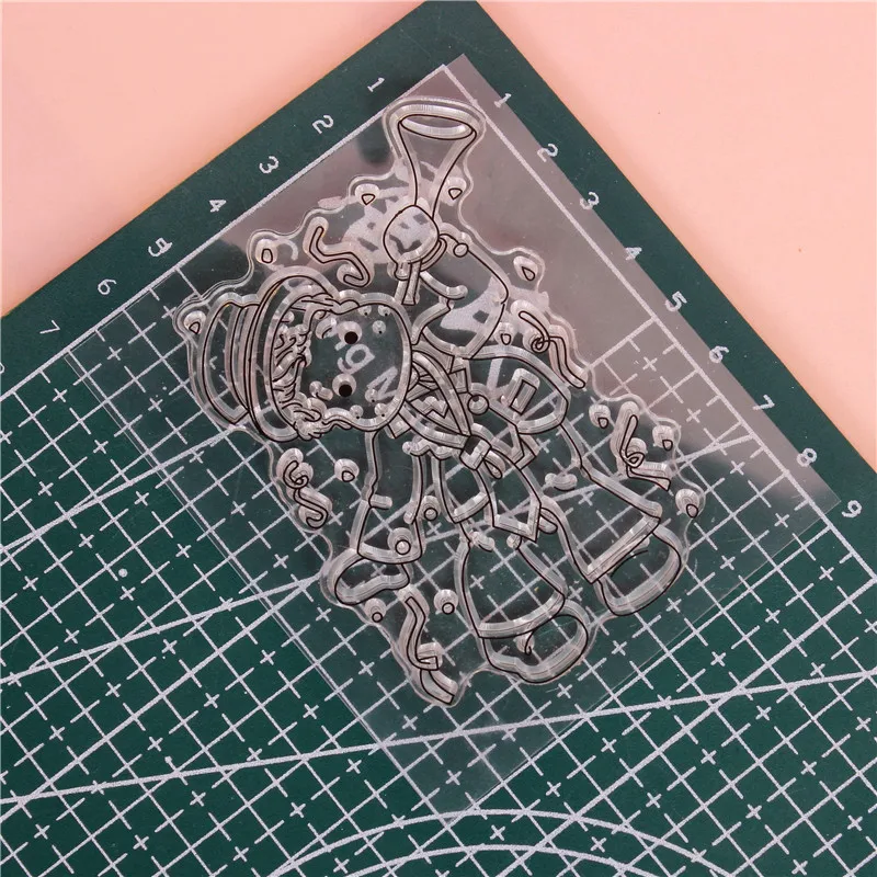 Труба прозрачный силиконовый штамп/печать для DIY скрапбукинга/фотоальбом