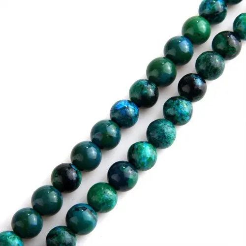 

Chrysocolla Round Gem Gemstone Loose Beads 8mm Strand HOT