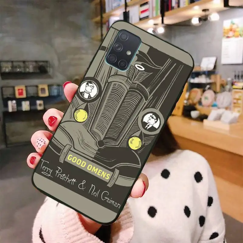

New TV Good Omens Soft Silicone Black Phone Case For Samsung A10 A20 A30 A40 A50 A70 A80 A71 A91 A51 A6 A8 2018