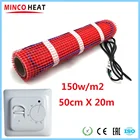 MINCO HEAT 50 см x 20 м 10 м2 электрический обогреватель с Wi-Fi термостатом для подогрева пола теплый коврик