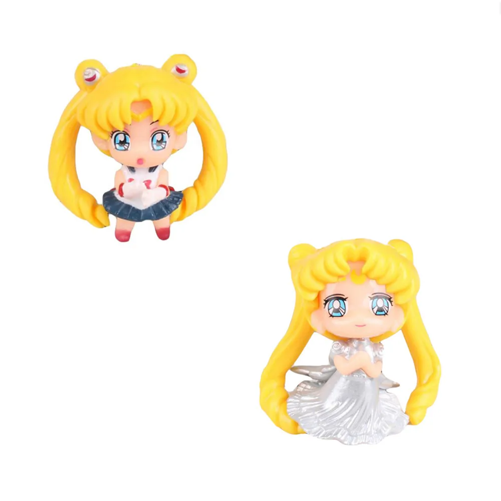 Аниме брелок для ключей фигурки героев Сейлор Мун принцесса галяция кристалл