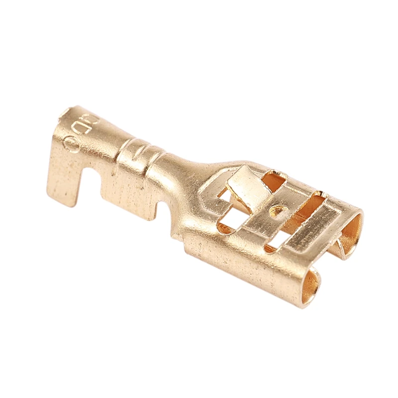 

Brass 6.3 mm Connectors Female Spade Cable Terminals, 20 Piece