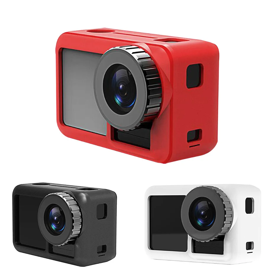 FOTOFLY защитный чехол для камеры DJI Osmo Action мягкий силиконовый черный Sport камера