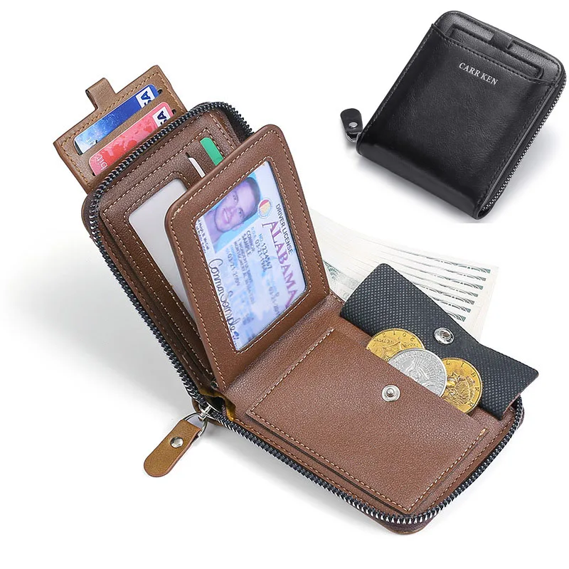 Новинка 2021 мужской кошелек повседневный Короткий Мужской клатч кожаный