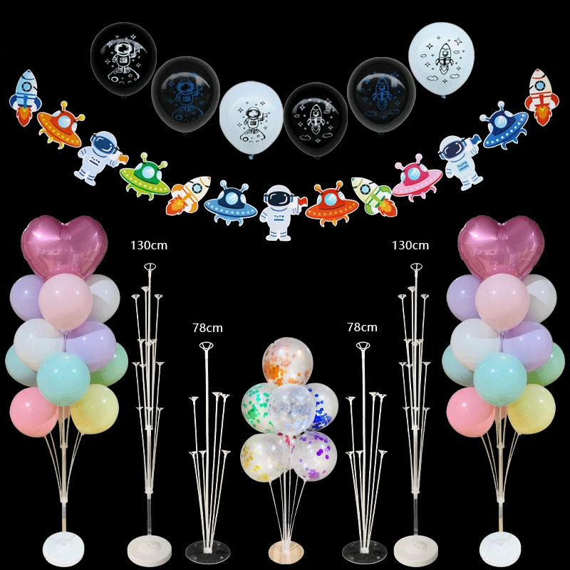 Подставка для воздушных шаров держатель колонна астронавт ракета баннер