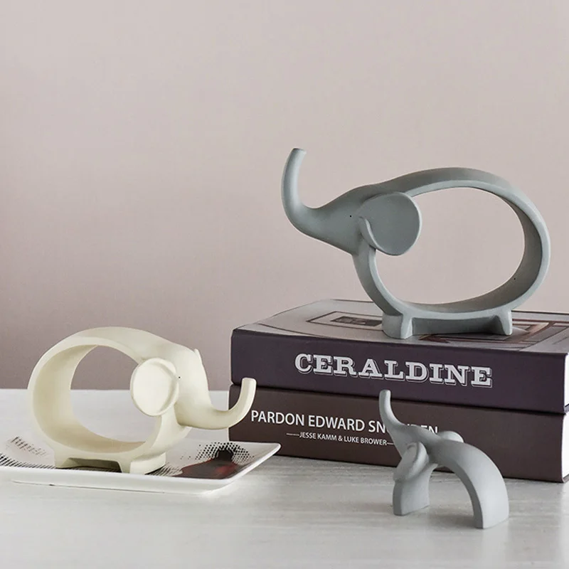 Скандинавский абстрактный слон миниатюрный домашний декор украшение для
