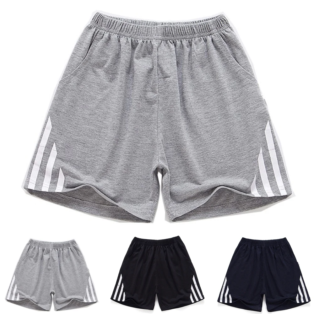 

Summer Children Shorts Boys Girls Stripe Solid Black Gray Navy Blue Shorts Toddler Panties Kids Beach Short Sports Pants Baby