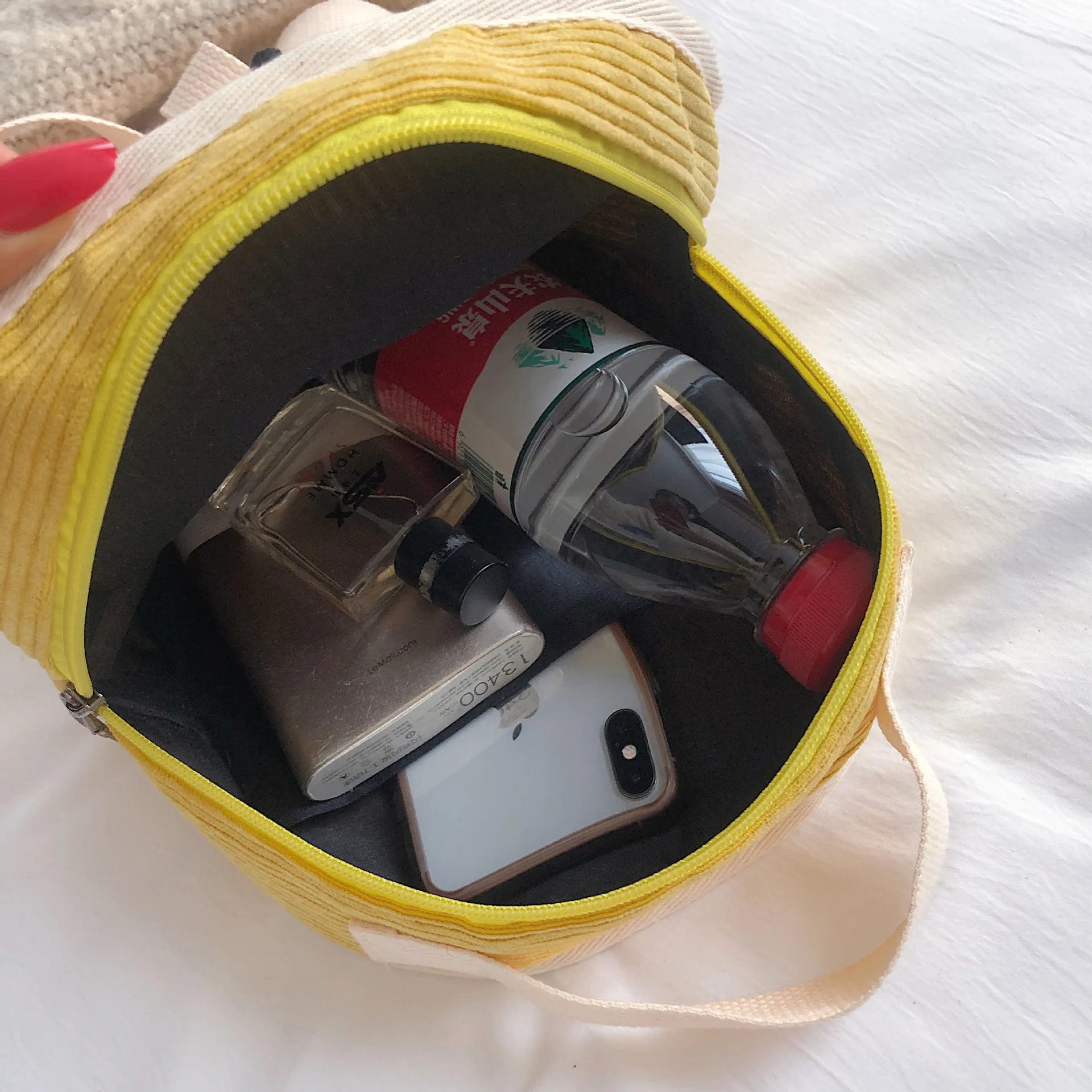 Вельветовый рюкзак женская модная универсальная сумка для девочек стильный