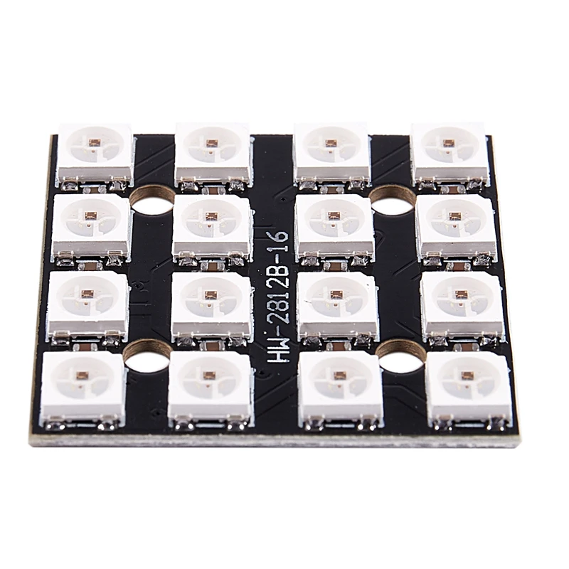 WS2812B 16 бит 4*4 Full Цвет 5050 RGB светодиодный светильник Панель источник модуль для
