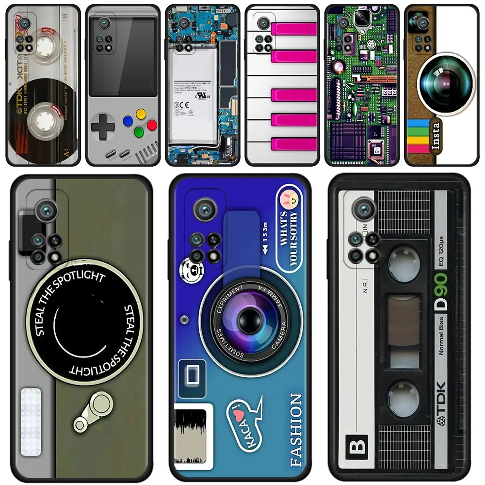 

Retro Camera Game Phone Case For Xiaomi Mi 11 Ultra 11X 10 10T 9 9T 8 for xiaomi Note 10 CC9 A2 Pro Lite SE 5G Silicon Shell
