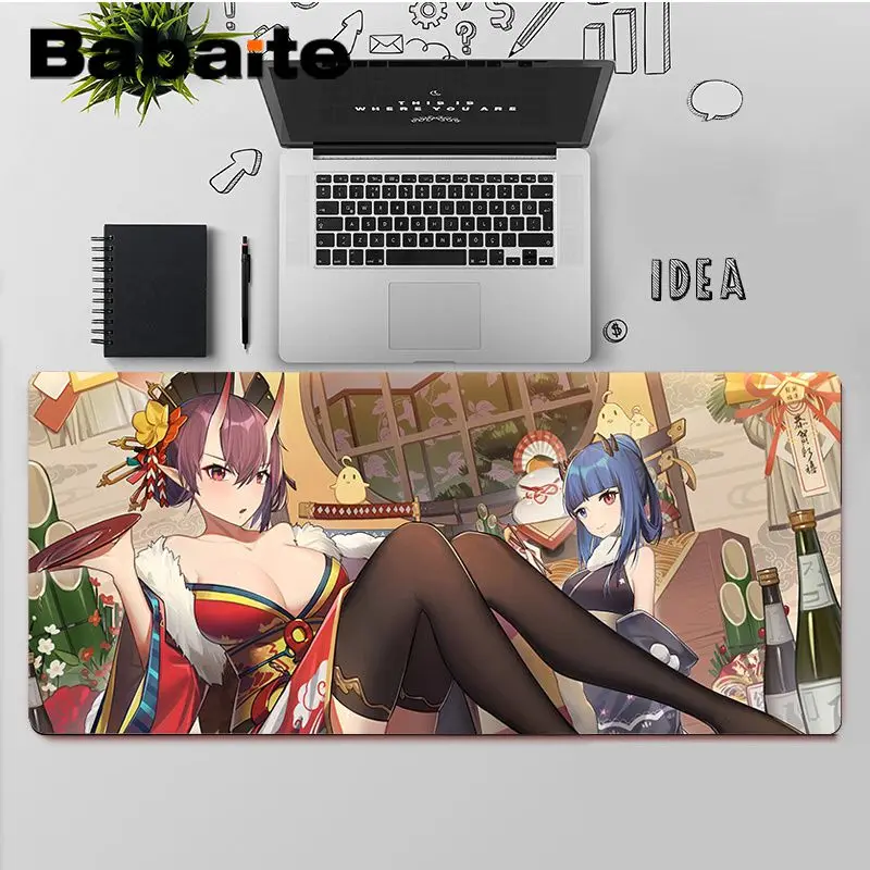 

Babaite Top Quality Azur Lane Silicone large small Pad to Mouse Game Free Shipping Large Mouse Pad Keyboards Mat