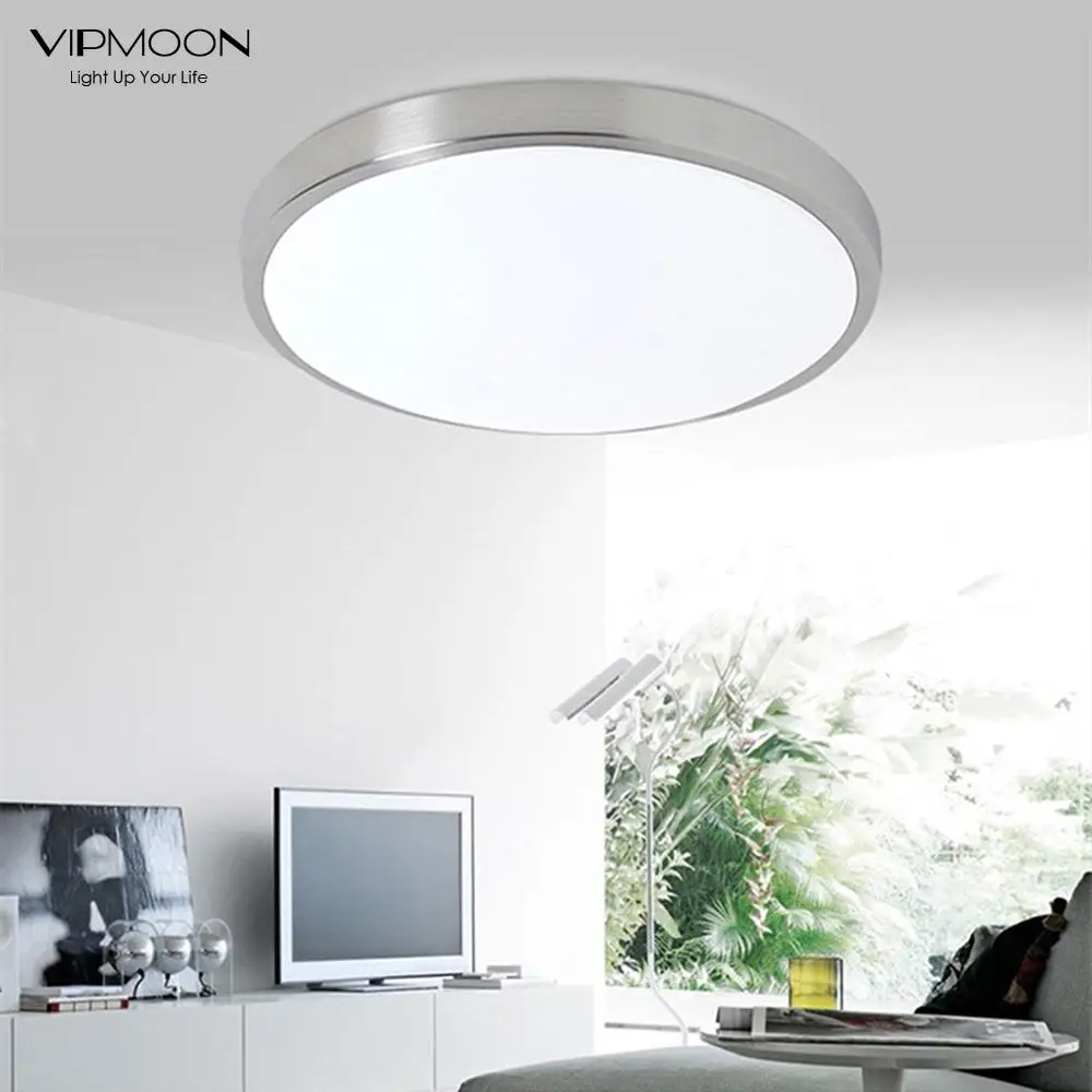 

Потолочный светодиодный светильник VIPMOON, 220 В переменного тока, 18 Вт, 12 Светодиодный одов s круглые белые светодиоды светодиодный для гостино...