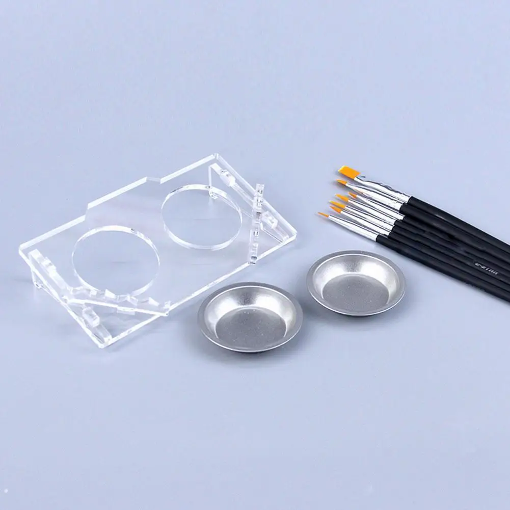 

Model Hand Painted Pen Kids Drawing Painting Toys Color Palette Shelf Model Flat Set Tool DIY Pen Building Pen Palette D3F5
