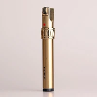 creative cylindrical butane gas lighter cigar lighter portable metal inflatable lighters smoking accessori garget for men