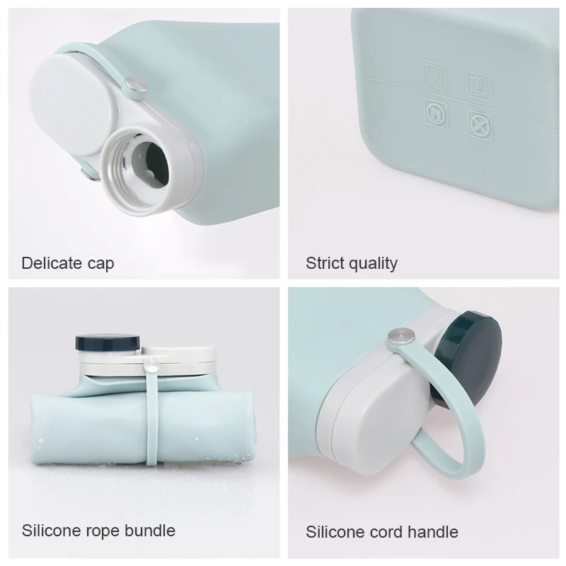 600 мл складная дорожная бутылка для воды портативный складной Спорт на открытом