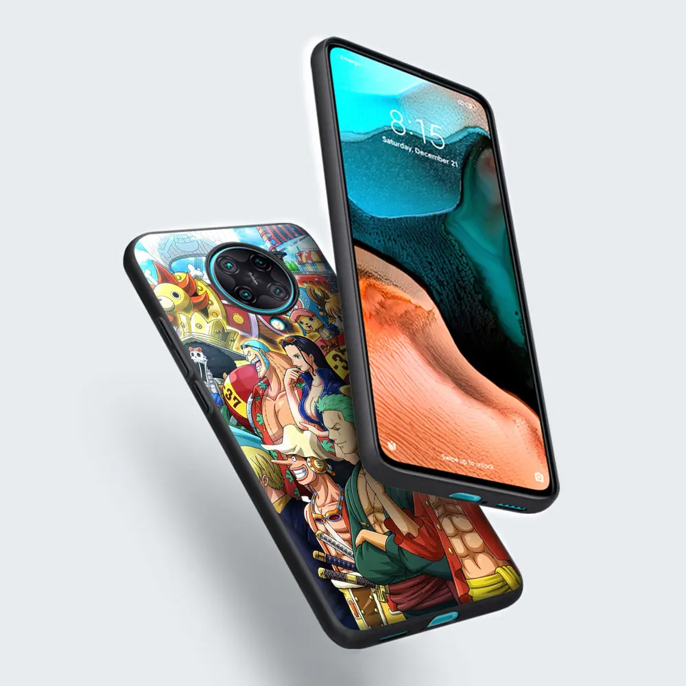 phone case for xiaomi pocophone f1 poco x3 nfc x3 pro m3 pro 5g f3 soft cover back shell anime one piece zoro luffy hot free global shipping