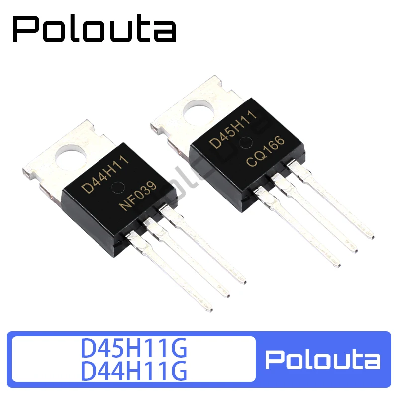 

5 Pcs D44H11G TO220 Complementary Silicon Power Transistor In-line Paired Tube Electric Acoustic Kits Components Arduino Nano