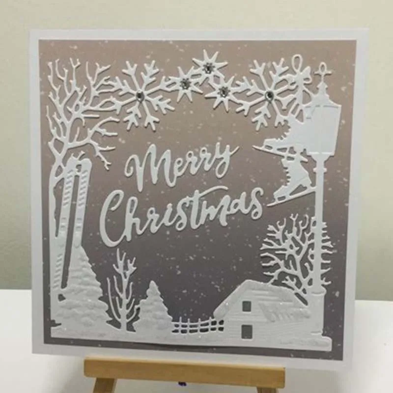 Металлический Трафаретный вырубной штамп квадратный NO.4 Трафареты набор сделай