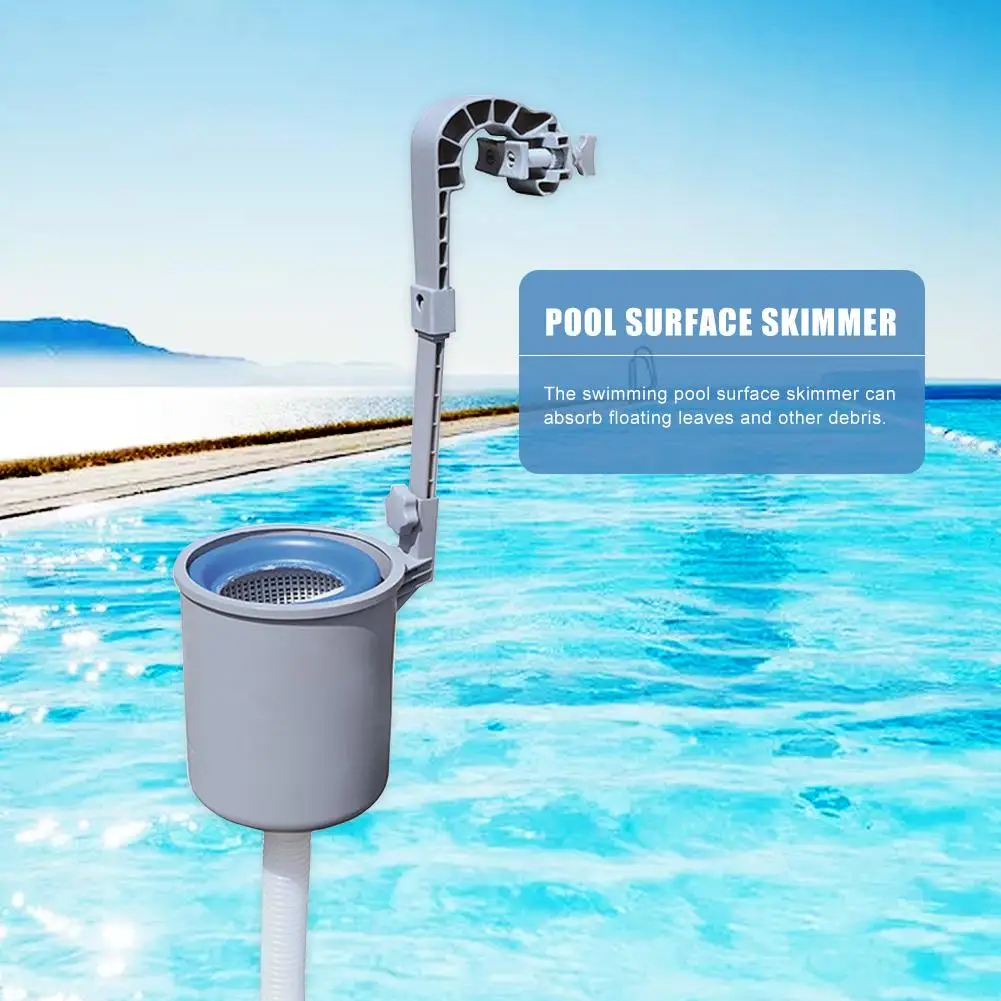 

Pool Surface Skimmer Wall Mount Swimming Pool Filter Automatic Skimm Clean Leaves Absorb Debris Pool Clenaing Tool