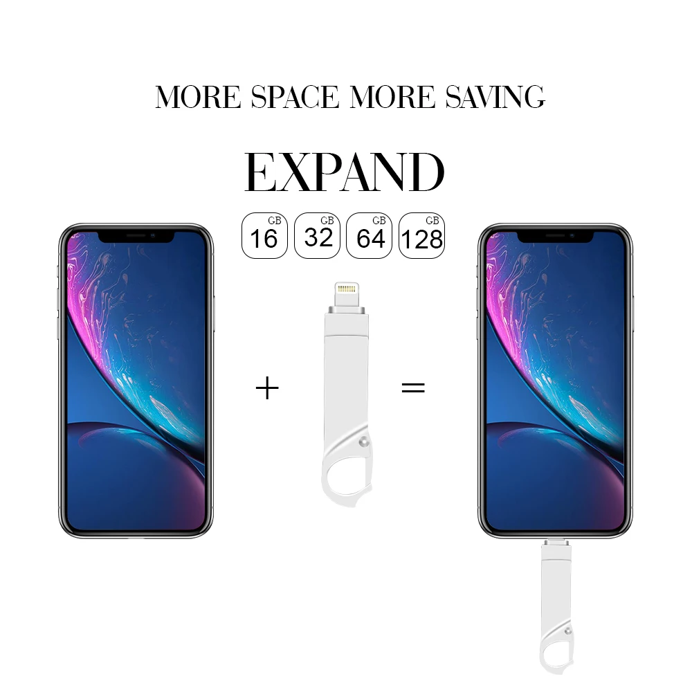

Usb-флеш-накопитель для iPhone/iPad /Android, 128 ГБ, 3,0 Гб
