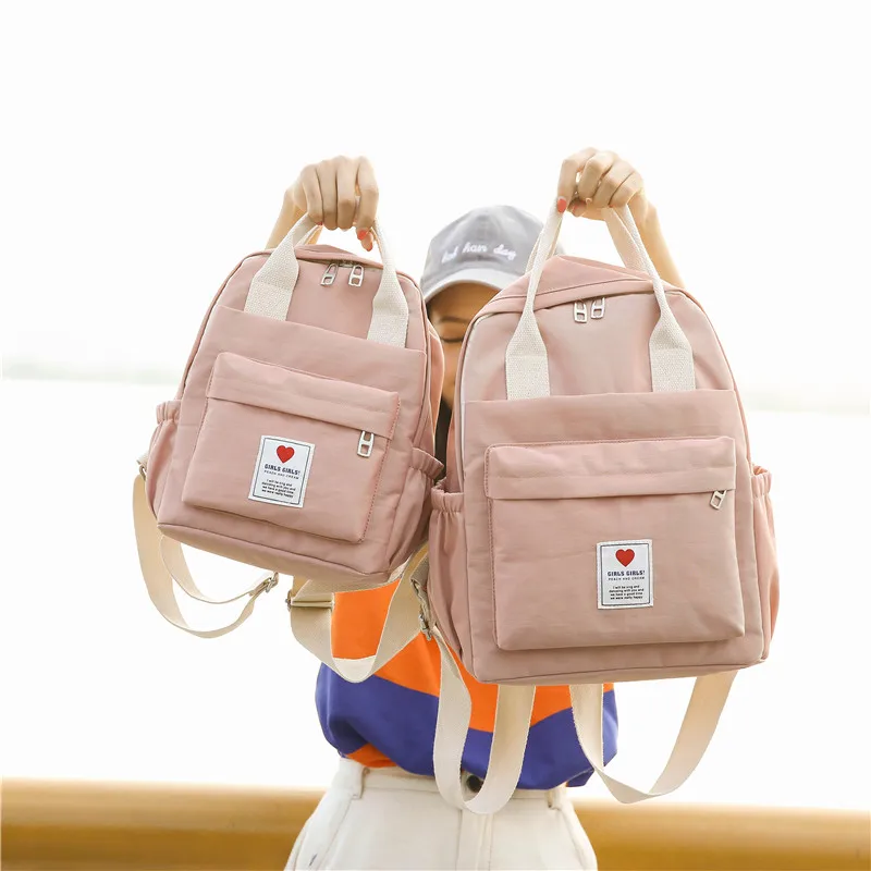 

South Korea lovely ins soft bag female student Japanese Harajuku backpack small fresh ulzzang purple backpack