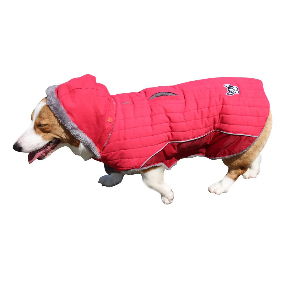 

High-end Pet Clothes Luxurious Autumn Winter Warm Comfortable Can Take Off The Hat Coat Suitable for Small Medium-sized Dogs