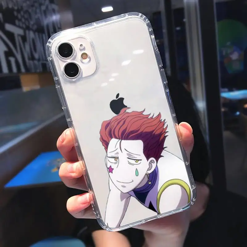 

Hisoka Anime Hunter X hunter Phone Case Transparent for iPhone 11 12 mini pro XS MAX 8 7 6 6S Plus X 5S SE 2020 XR