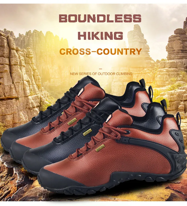 Походная обувь tmallfs для мужчин и женщин натуральная кожа Нескользящие