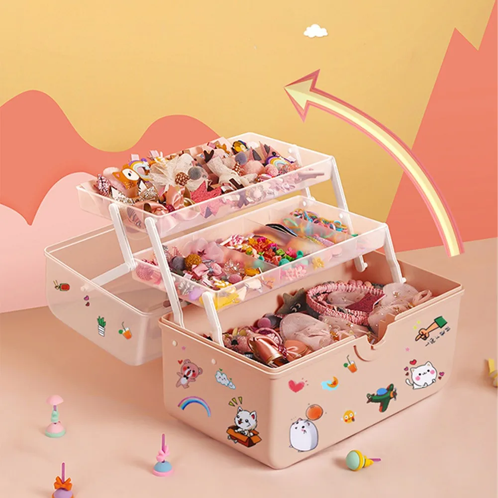

children's hair accessories receive a case baby girl jewelry box