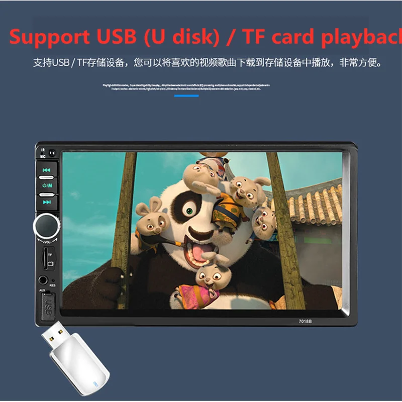 7 дюймов 2 Дина fndroid Mp3 Mp4 Mp5 плеер 7018b Android автомобильный радиоприемник Fm модулятор аудио передатчик стерео Bluetooth приемник авто усилитель CD-плеер