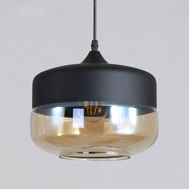 Стеклянный подвесной светильник винтажные кухонные подвесные лампы для