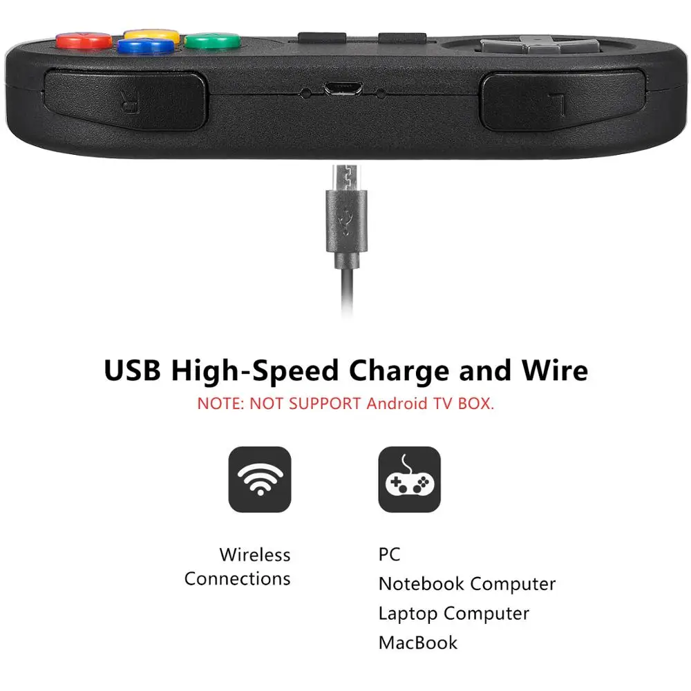 Беспроводной контроллер USB геймпад супер игровой NES SNES Usb классический мини