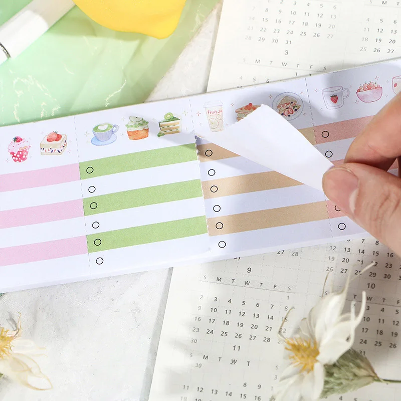 Милые блокноты для заметок Weeklyplan Kawaii List клейкие заметки детей подарки девочек