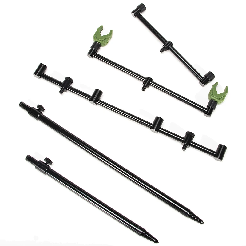 

Рыболовные перекладины для ловли карпа, 25 см, 30 см, 45 см, держатель для удочки, фиксированная 2/4 головка, зуммер с 2/4 шт. подставкой для удочки