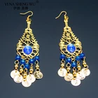 Индийские ювелирные изделия для танца живота, модный головной убор, серьги, аксессуары для Болливуда, женские профессиональные серьги, стразы, Новинка