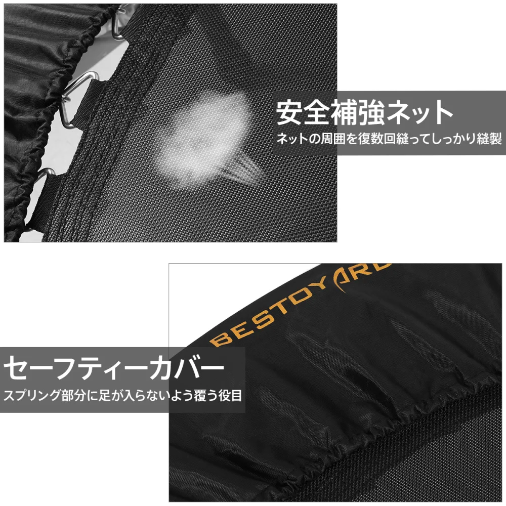 

BESTOYARD 48-Inch Folding Trampoline Fitness Cardio Trampoline Trainer Aerobic Fitness Exercise Cardio with Adjustable Handrail