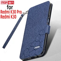 flip case for xiaomi redmi k30 pro case redmi k30 cover leather mofi redmi k30pro cover original k30 stand back silicon coque pu