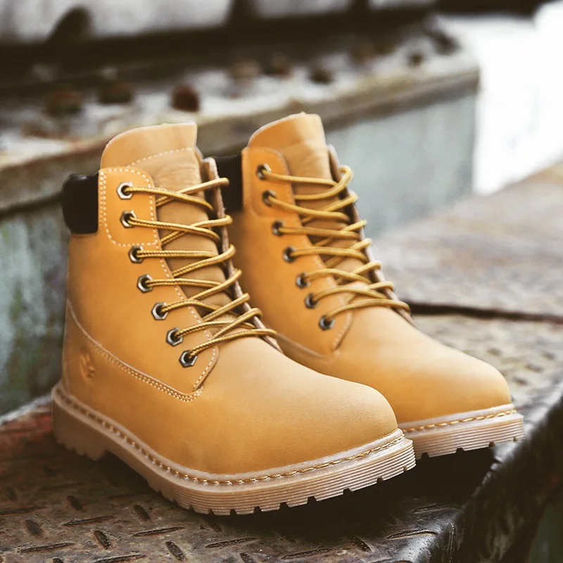 

work boots, men's shoes, plush boots, High top women's shoes, lovers' leisure and shoes, new style for students in