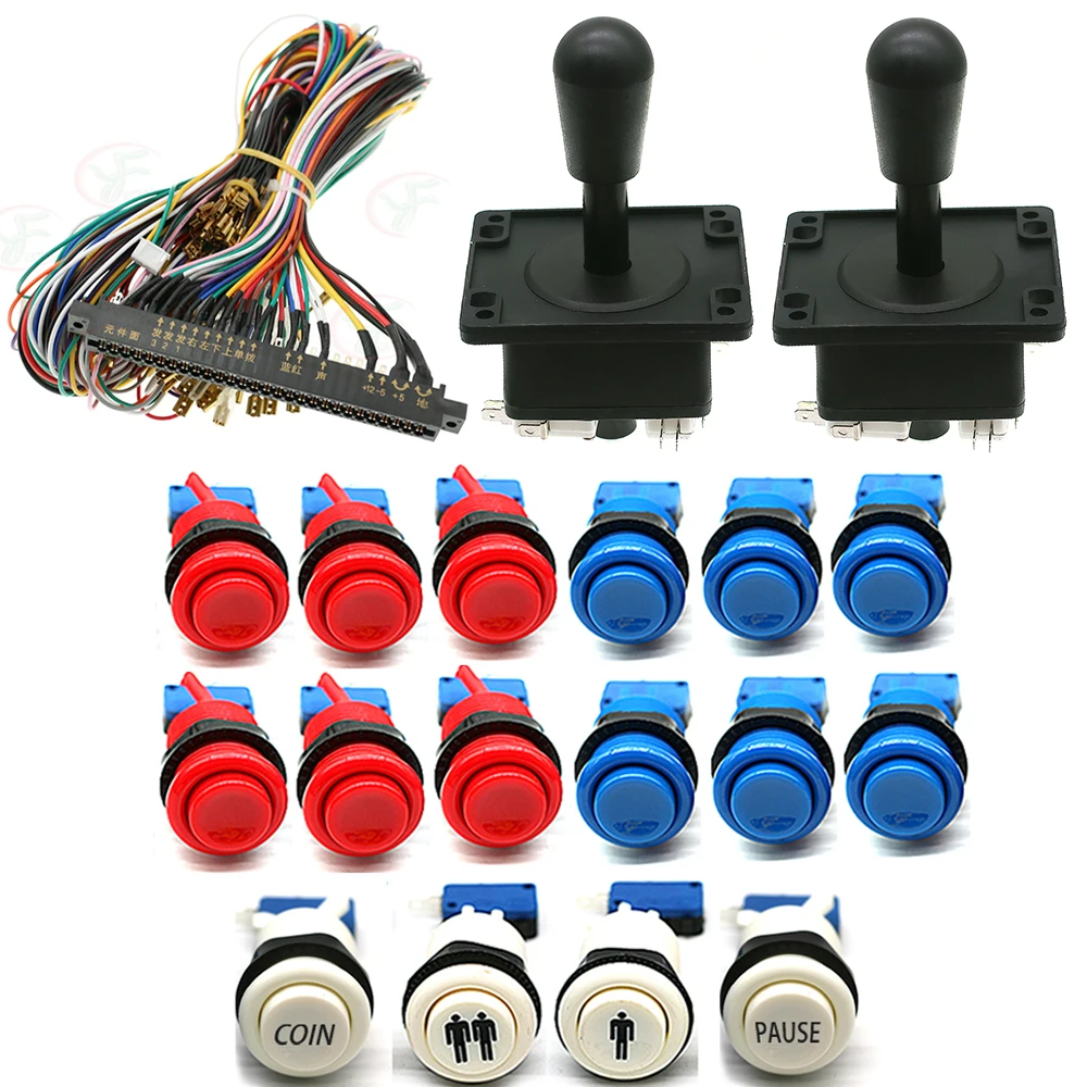 2 HAPP стильный джойстик + 16 американских кнопок микропереключатель 28 контактов Jamma