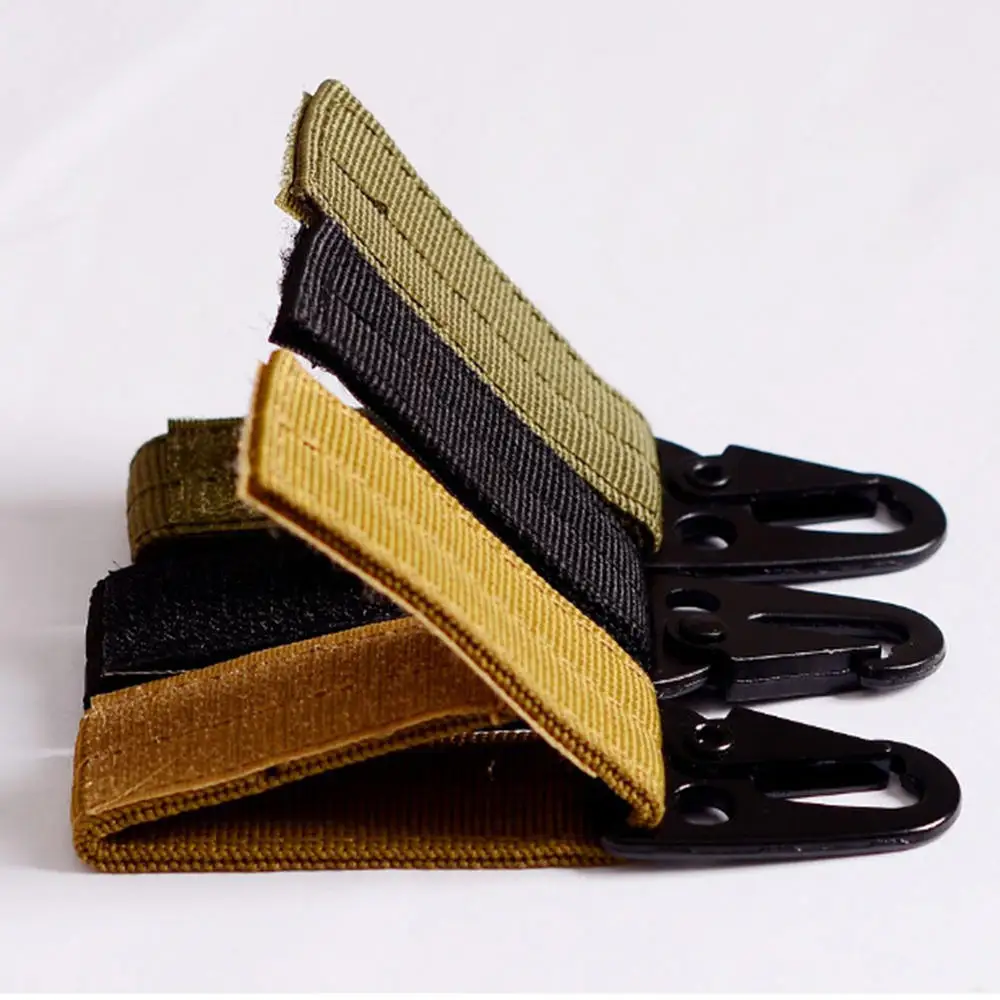 

3x Practical Outdoor Nylon Belt Webbing Buckle Waist Belt Key Ring