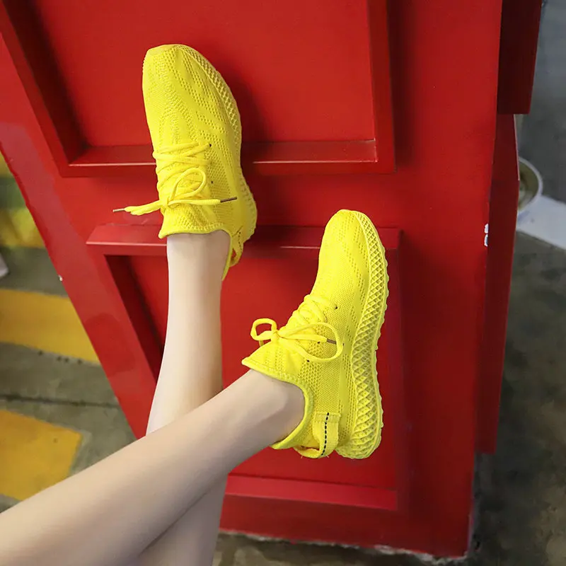 

Dropshipping Fashion Women Sneakers Tenis Feminino Casual Shoes Women 2020 Flying Breathable Mesh Sneakers Women Basket Femme