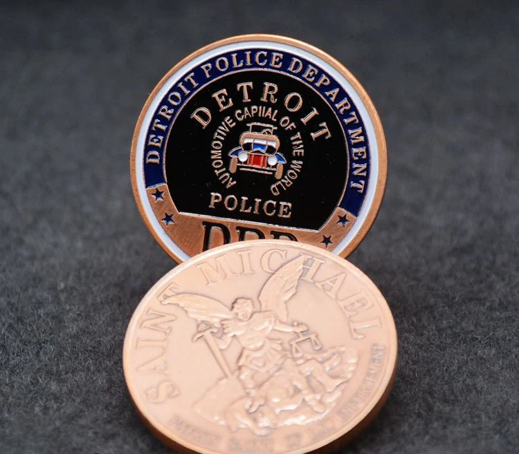 Памятная монета полиция Детройта США Сен Майкл коллекция художественных