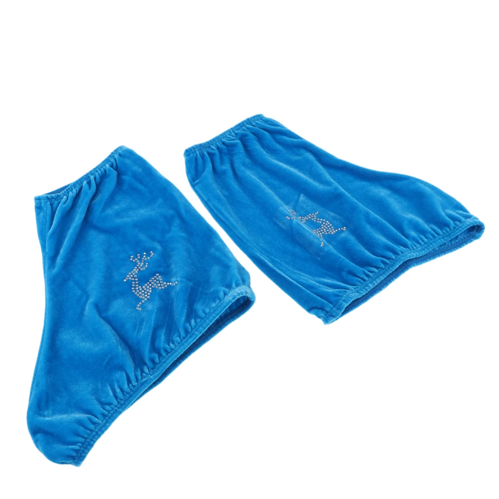 MagiDeal вельветовое ледяное Катание на коньках ботинки чехлы Защита для фигурного