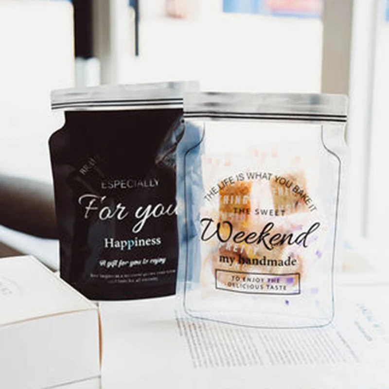 Многоразовые Пакеты на молнии для печенья мешки хранения гаек конфет закусок