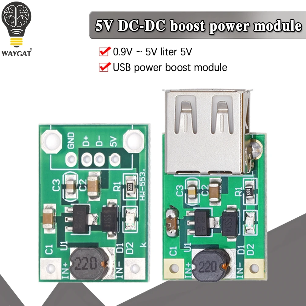 600mA DC-DC мини Повышающий Модуль питания с 1-5 в до 5 В повышающий преобразователь |