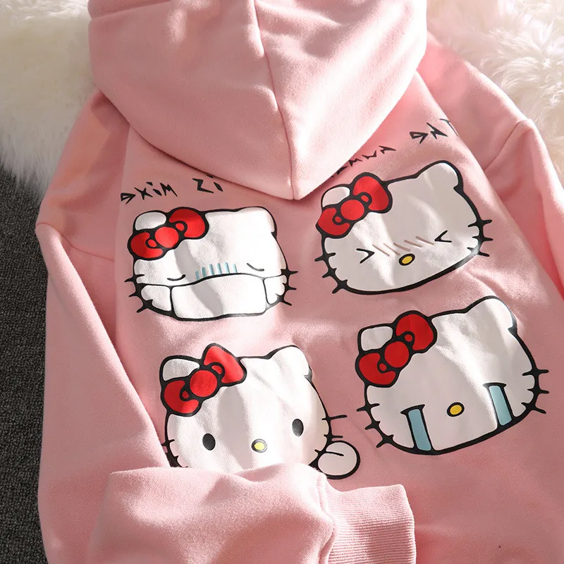 Harajuku Cartoon Women Hoodies Korean Cute Oversize Long Sleeve Autumn New Sweatshirts Japanese Kawaii Streetwear Hoodie | Женская