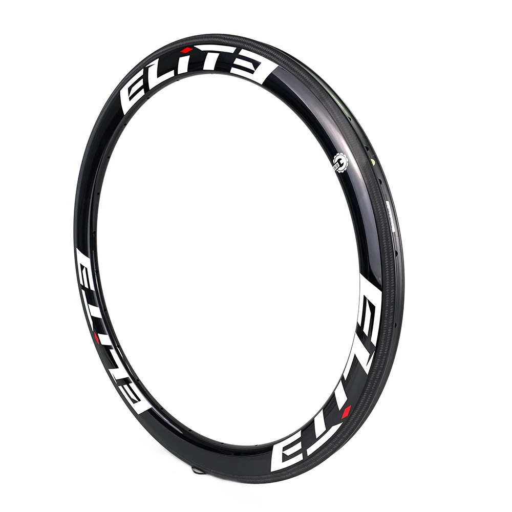 ELITEWHEELS 700c углеродный обод 50 мм бескамерная покрышка трубчатая UD Глянцевая