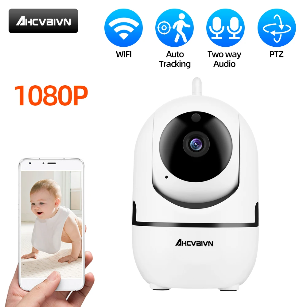 

HD 1080P IP Camera Two Way Audio Surveillance Security WiFi Baby Monitor Wireless Mini CCTV Indoor Home Camera Smart Alarm H.265